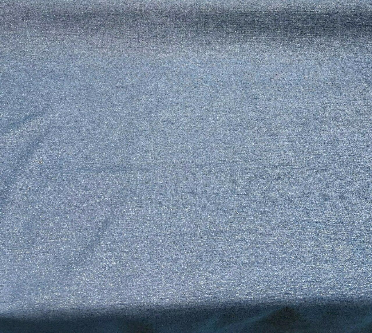 1 Yard Granbury Blue Crypton Chenille Upholstery Fabric 57.5 Inch Width 79% Rayon 21% Polyester